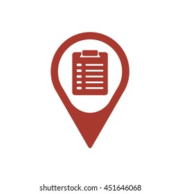 Checklist Icon. Flat design.