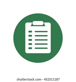 Checklist Icon. Flat design.