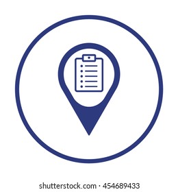 Checklist Icon. Flat design.