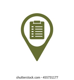 Checklist Icon. Flat design.