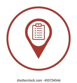 Checklist Icon. Flat design.