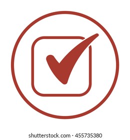 Checklist  icon. Flat design.