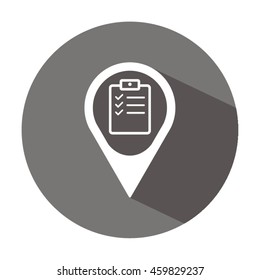 Checklist Icon. Flat design.