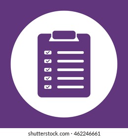 Checklist Icon. Flat design.