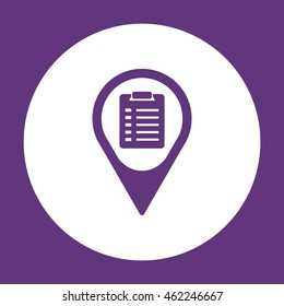 Checklist Icon. Flat design.