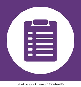 Checklist Icon. Flat design.