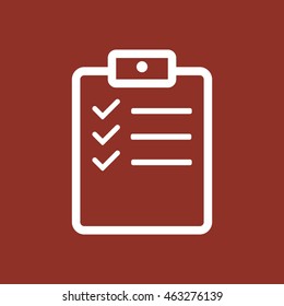 Checklist Icon. Flat design.