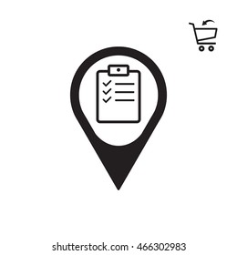 Checklist Icon. Flat design.