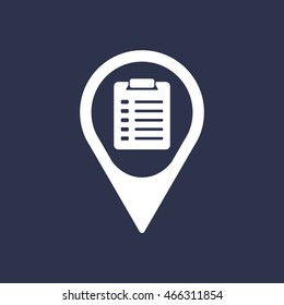 Checklist Icon. Flat design.