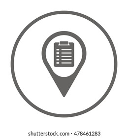 Checklist Icon.  Flat design.