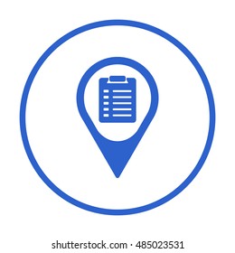 Checklist Icon.  Flat design.