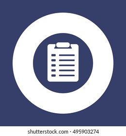 Checklist Icon.  Flat design.
