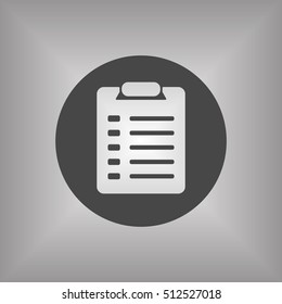 Checklist Icon.  Flat design.