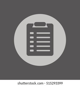 Checklist Icon.  Flat design.