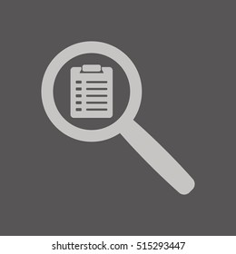 Checklist Icon.  Flat design.  