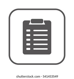 Checklist Icon.  Flat design.