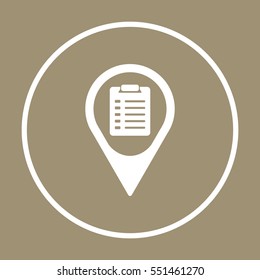 Checklist Icon.  Flat design.