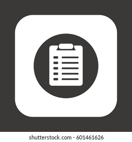 Checklist Icon.  Flat design.