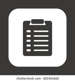 Checklist Icon.  Flat design.