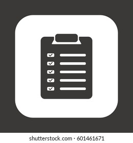 Checklist Icon.  Flat design.