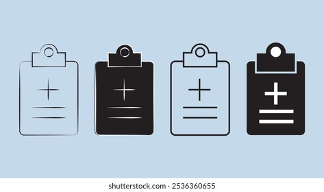 Checklist Icon Flat Design.representing task management and organization.