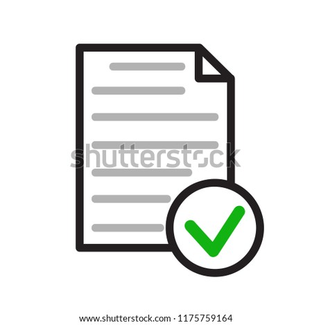 Checklist icon. Flat illustration for web, stock vector design