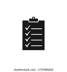 Checklist icon flat vector design