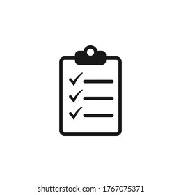 Symbolebene Vektorgrafik-Design der Checkliste