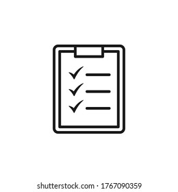 Checklist icon flat vector design