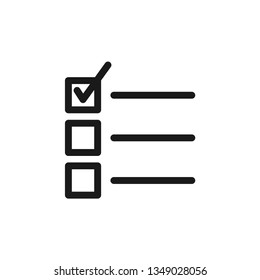 Checklist icon graphic design template vector isolated