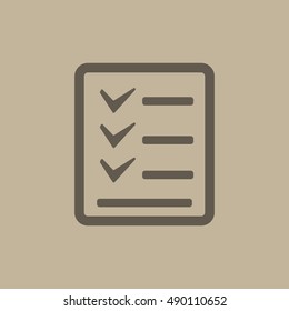 Checklist icon illustration isolated vector sign symbol