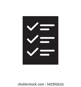 checklist icon illustration isolated vector sign symbol