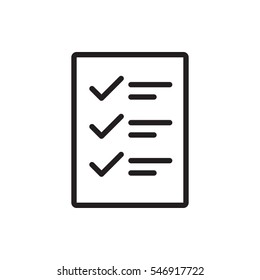 checklist icon illustration isolated vector sign symbol