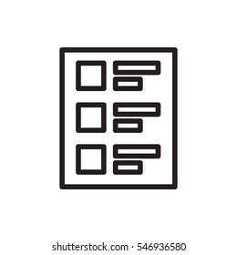 checklist icon illustration isolated vector sign symbol