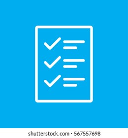 checklist icon illustration isolated vector sign symbol