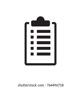 checklist icon illustration isolated vector sign symbol