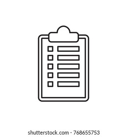 checklist icon illustration isolated vector sign symbol