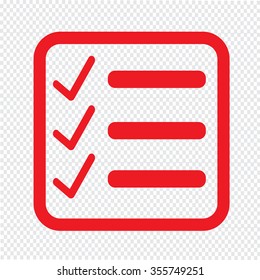 Checklist icon Illustration symbol design