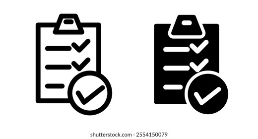 Checklist icon illustration vector design template