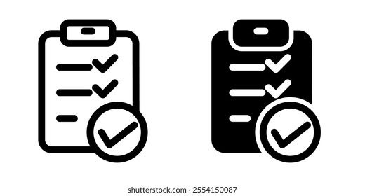 Checklist icon illustration vector design template