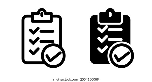 Checklist icon illustration vector design template