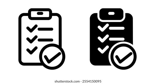 Checklist icon illustration vector design template