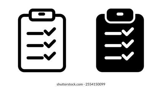 Checklist icon illustration vector design template
