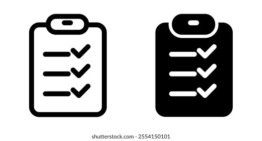 Checklist icon illustration vector design template
