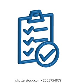 Checklist icon illustration vector design template
