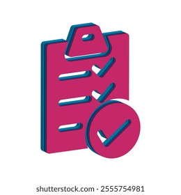 Checklist icon illustration vector design template