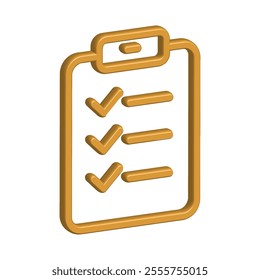 Checklist icon illustration vector design template