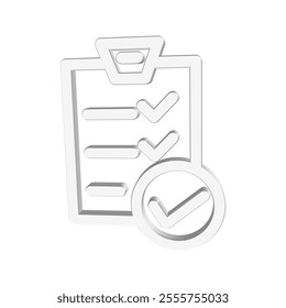 Checklist icon illustration vector design template