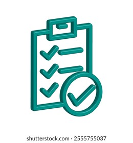 Checklist icon illustration vector design template