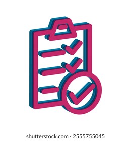 Checklist icon illustration vector design template